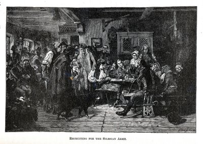 Nábor do slezské armády, 1882 od Friedrich Hiddemann