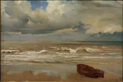 Pláž v Blankenberge od Friedrich Karl Hausmann