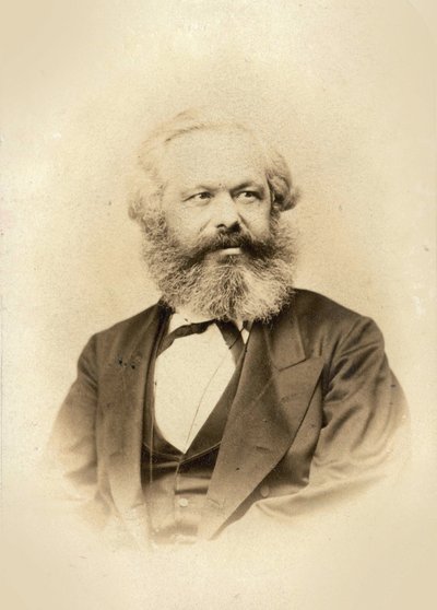 Portrét Karla Marxe (1818-1883), Wunder, Friedrich Karl (1815-1893). Foto albuminu od Friedrich Karl Wunder