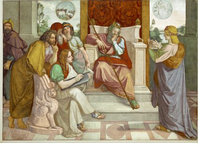 Josef Egyptský a egyptský úředník Potifar od Friedrich Overbeck