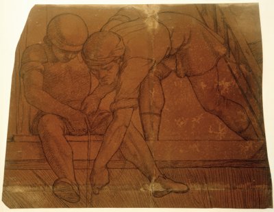 Peter von Amiens jmenuje Gottfrieda von Bouillona vedením křesťanské armády od Friedrich Overbeck