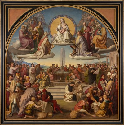 Triumf náboženství v umění od Friedrich Overbeck