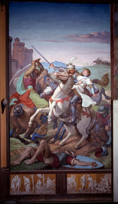 Manželé Odorado a Gildippe - Fresco od Friedrich Overbeck