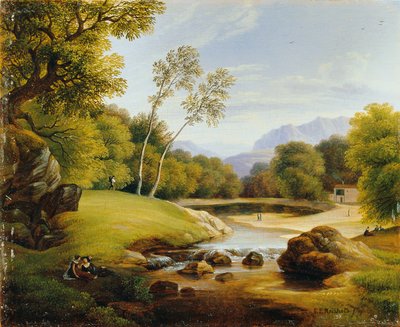 pár v krajině od Friedrich Philipp Reinhold