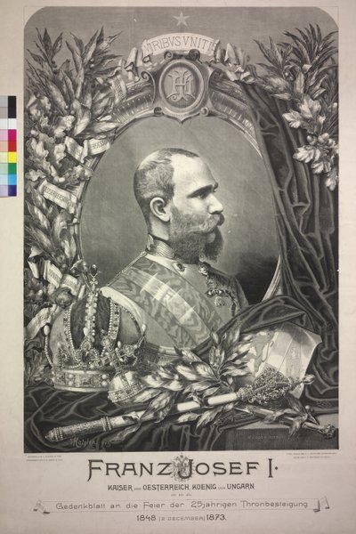 Rakouský císař František Josef I. od Friedrich Wilhelm Bader