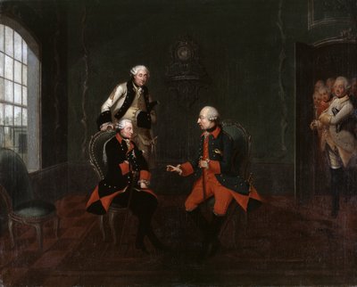 Německy: Setkání Fridricha Velikého s císařem Josefem II. v Nise od Friedrich Wilhelm Bock