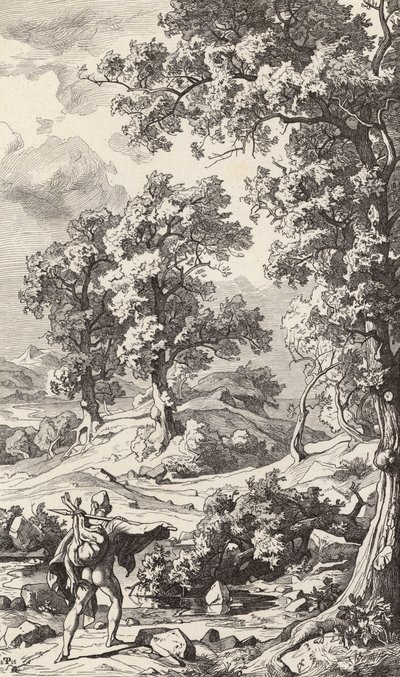 Ostrov Circe (rytina) od Friedrich the Elder Preller