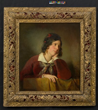 Antonie Amerlingová s hlavou opřenou o ruku (první manželka umělce) od Friedrich von Amerling