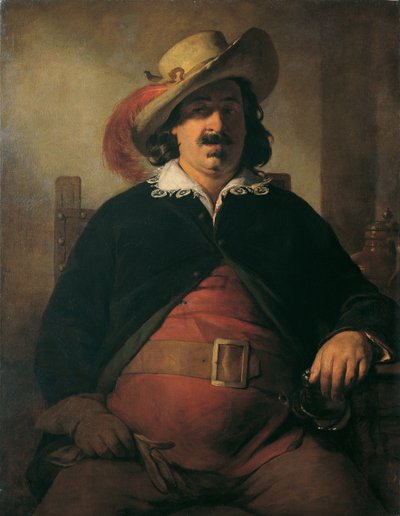 Krajinář Ignaz Raffalt jako Falstaff od Friedrich von Amerling