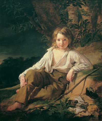 Chlapec rybář od Friedrich von Amerling