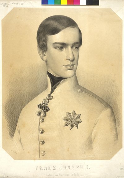 Rakouský císař František Josef I. od Friedrich von Amerling