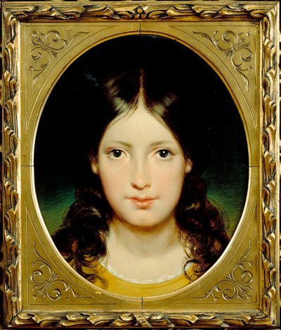 "Dívka"" (Mladá dívka) Obraz Friedricha Rittera von Amerling (1803-1887) kolem roku 1838 - Olej na plátně Rozměr 39,5x32,5 cm Moravská galerie, Brno od Friedrich von Amerling