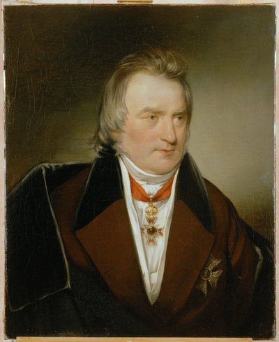 Profesor Dr. Ignaz Rudolf Bischoff von Altenstern, hlavní lékař rakouské armády, první mecenáš Amerlingu ... (malba na plátně) od Friedrich von Amerling