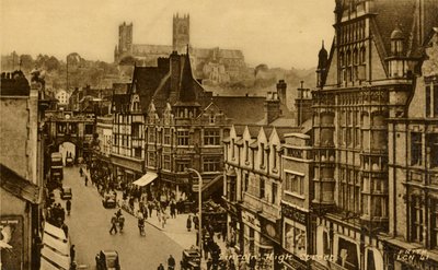 Lincoln High Street, konec 19.-začátek 20. století. od Frith and Co