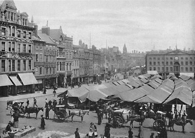 Nottingham: The Market-Place, c1896 od Frith and Co
