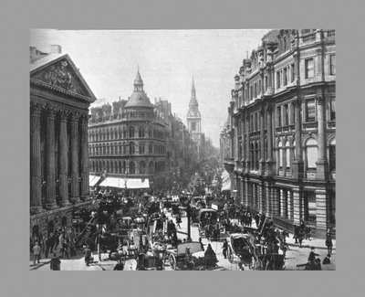 The Mansion House and Cheapside, Londýn, c1900 od Frith and Co