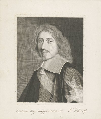 Portrét kancléře Michela Le Telliera od Frits Ohrloff (signed by artist)