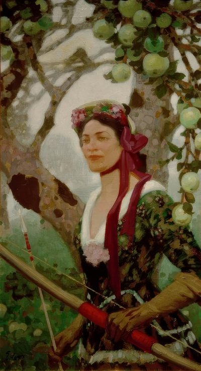 Moderní Diana od Fritz Erler