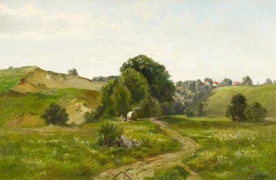 Letní kopcovitá krajina od Fritz Halberg Krauss