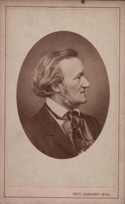 Portrét skladatele Richarda Wagnera 1813-1883, c. 1875. od Fritz Luckhardt