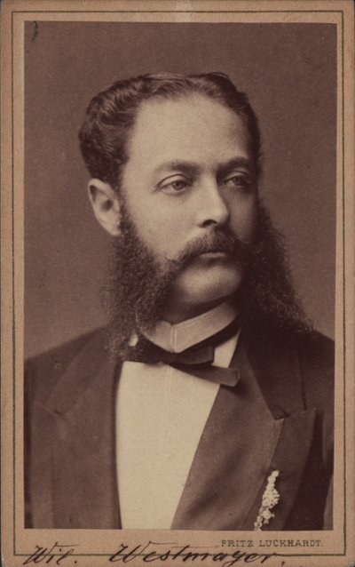 Portrét skladatele Wilhelma Westmeyera 1829-1880. od Fritz Luckhardt