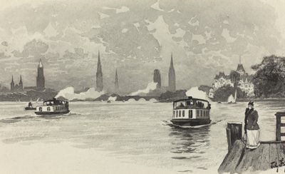 Vnější Alster od Fritz Stoltenberg