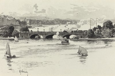 Lombardsbrucke od Fritz Stoltenberg