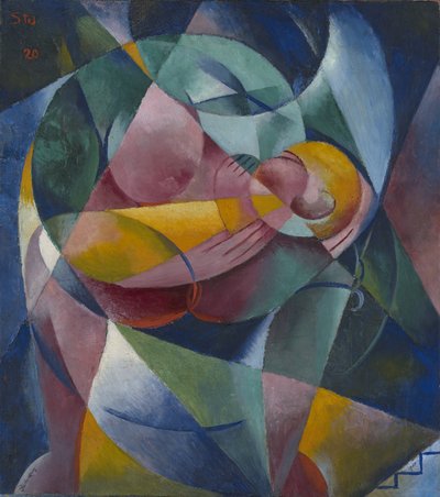 Matka a dítě, 1920 od Fritz Stuckenberg