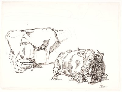 Dojení od Fritz Syberg