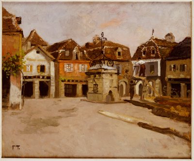 Městské náměstí od Frits Thaulow