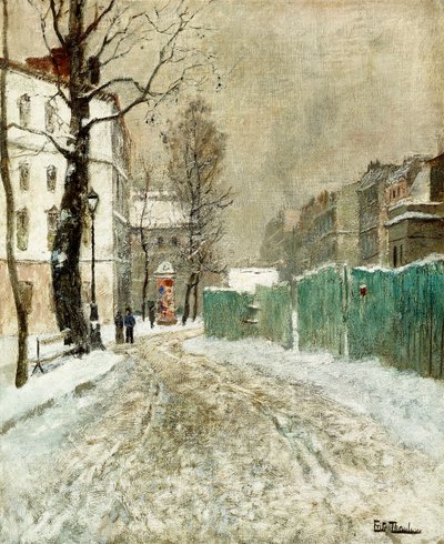 Back Street, Montmartre, od Frits Thaulow