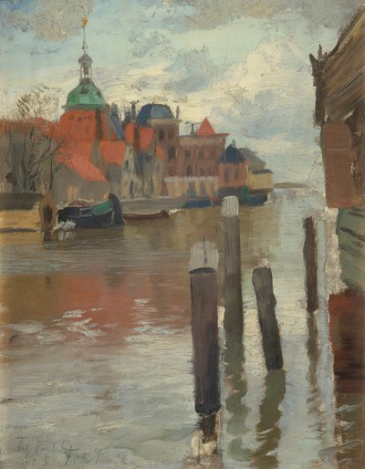 Dordrecht od Fritz Thaulow