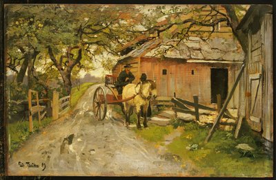 Přátelské drby, 1889 od Frits Thaulow