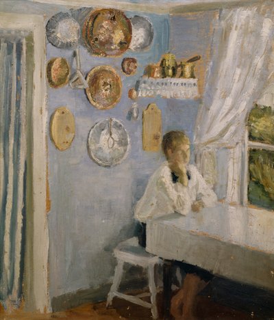 Harald u snídaňového stolu od Fritz Thaulow