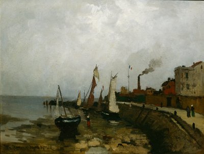 Přístav ve Francii od Fritz Thaulow