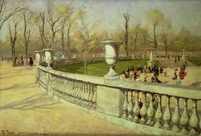 Lucemburská zahrada, 1883 od Frits Thaulow