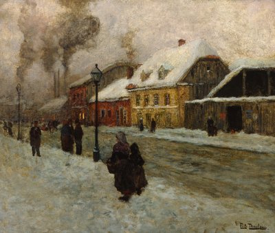 Část ulice z Grónska (Oslo) od Fritz Thaulow