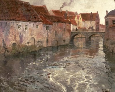Most v Antverpách (nebo Oudenard), 1902 od Frits Thaulow