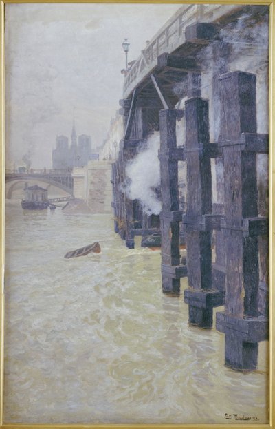 Seina v prosinci 1893 od Frits Thaulow