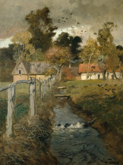 Potok, kolem roku 1895 od Fritz Thaulow