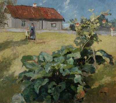 Žena a dítě, kolem roku 1892 od Fritz Thaulow