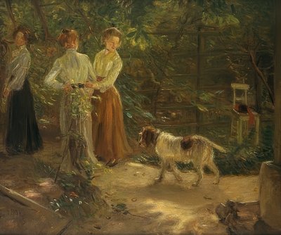 Zahradní cesta. 1903 od Fritz von Uhde