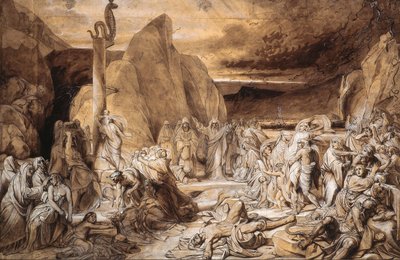 The Brazen Serpent Study, 1839. od Fyodor Antonovich Bruni