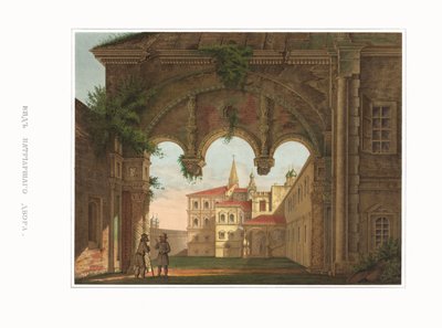 Pohled na patriarchální komory. Ze starožitností ruského státu, 1849-1853. od Fyodor Grigoryevich Solntsev