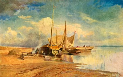 „Čluny na Volze“, 1870, 1939. od Fyodor Vasil