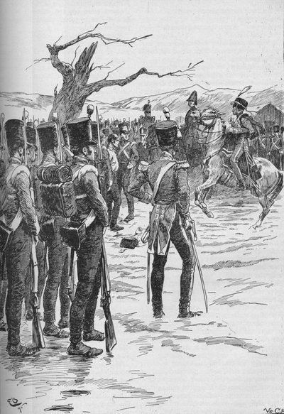 Husar se vrhl se zprávou, že na nás byli nepřátelé!, 1895, 1902 od GB