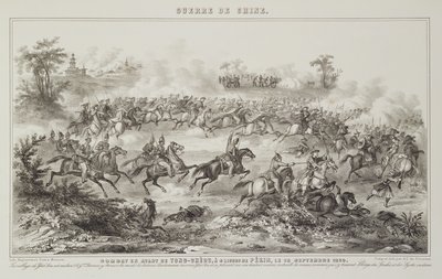 Bitva u Chang-Kia-Onang, před Tong-Cheou, 18. září 1860, z války v Číně, 1862 od G.C. de Fortavion