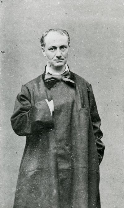 Charles Baudelaire (1821-67) (černobílá fotografie) od G.M. Lege