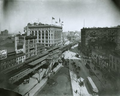 Broadway, severně od 32nd Street, New York City od G.P. Hall und Sohn