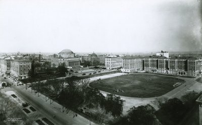 Kampus Columbia University z jihozápadu, New York City, 1910 od G.P. Hall und Sohn